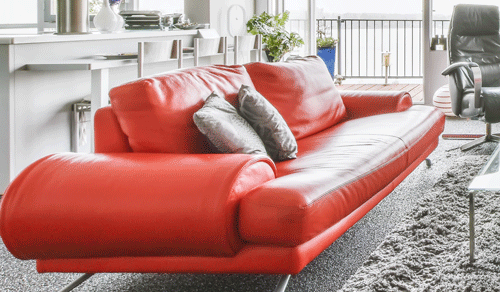 comment nettoyer canape cuir rouge