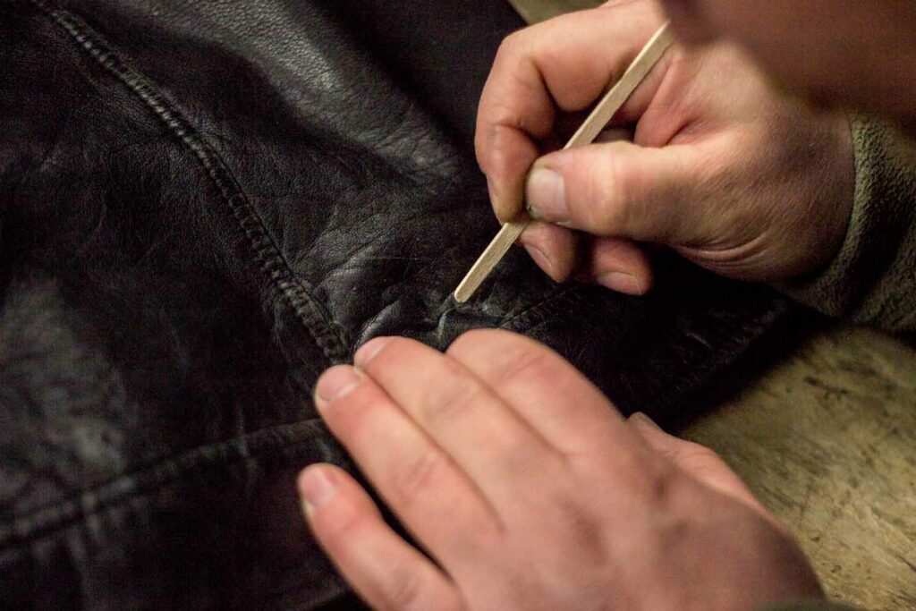 reparation veste cuir
